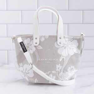 DEAN & DELUCA HAWAII HIBISCUS 3 WAY TOTE BAG with strap